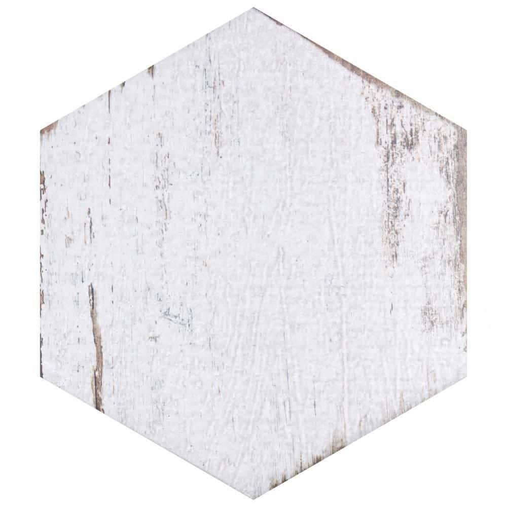 Retro 7" x 8" Porcelain Wood Look Wall & Floor Tile
