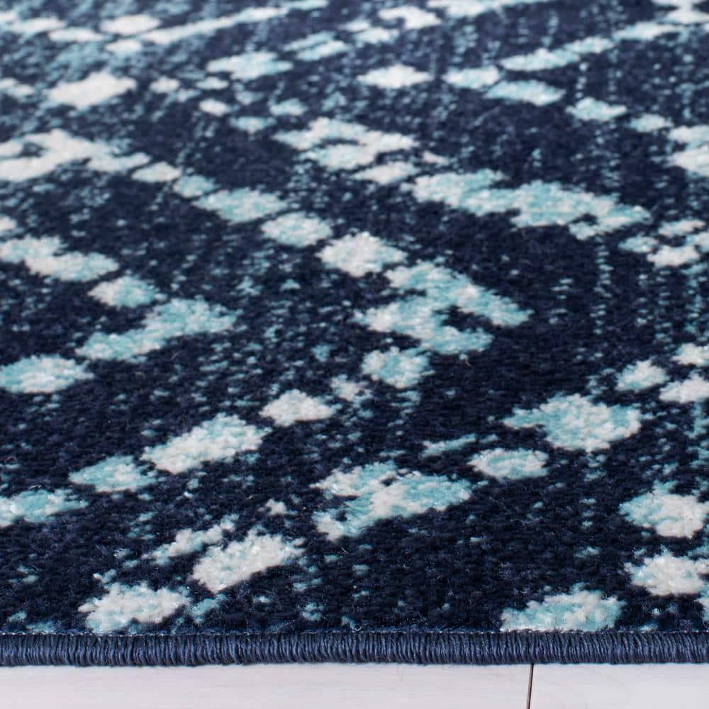Adirondack ADR131 Machine Made Indoor Area Rug - Navy/Ivory - 8'x10' - Safavieh
