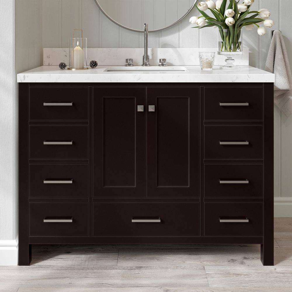 Ariel A049s-Bc Cambridge 48" Single Free Standing Vanity Cabinet Only - Brown