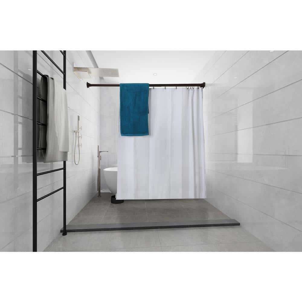 Utopia Alley 72'' Straight Tension Shower Curtain Rod & Hook Set