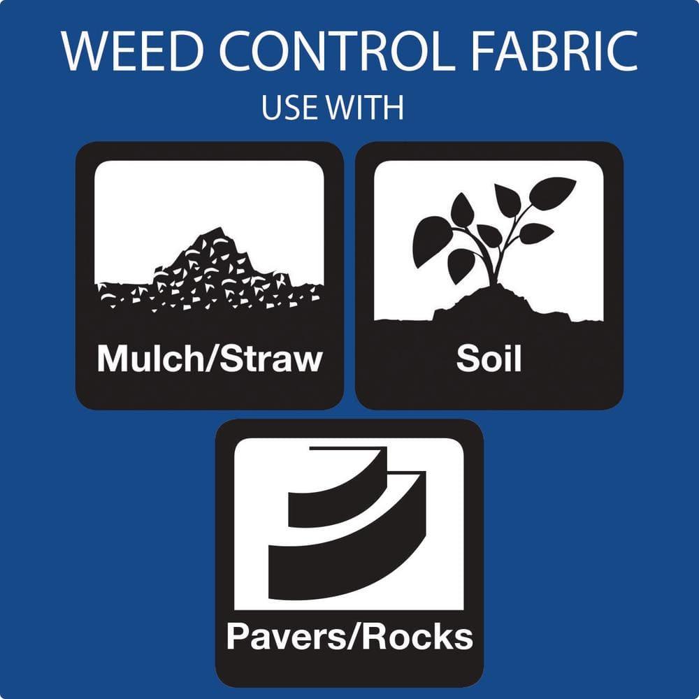 DeWitt Sunbelt 3.2oz Woven Weed Barrier Landscape Fabric Ground Cover
