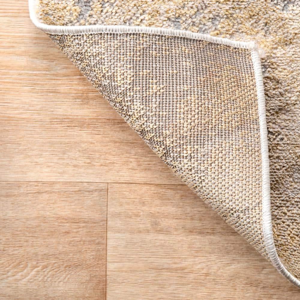Nuloom Cyn Abstract 4x6 Indoor Area Rug for Living Room Bedroom Dining Room Kitchen, Gold/Ivory