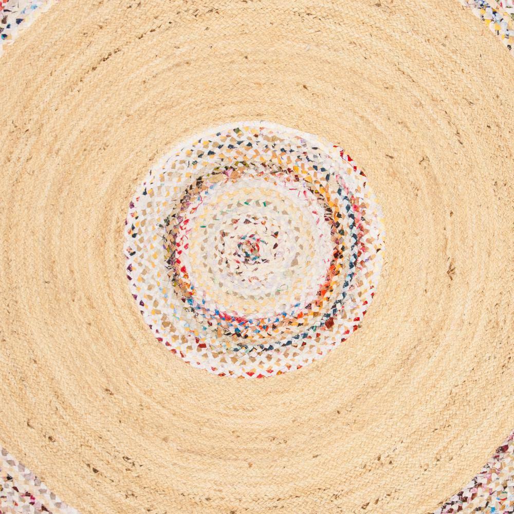 Cape Cod CAP205 Hand Woven Area Rug - Ivory/Light Beige - 5' Round - Safavieh.
