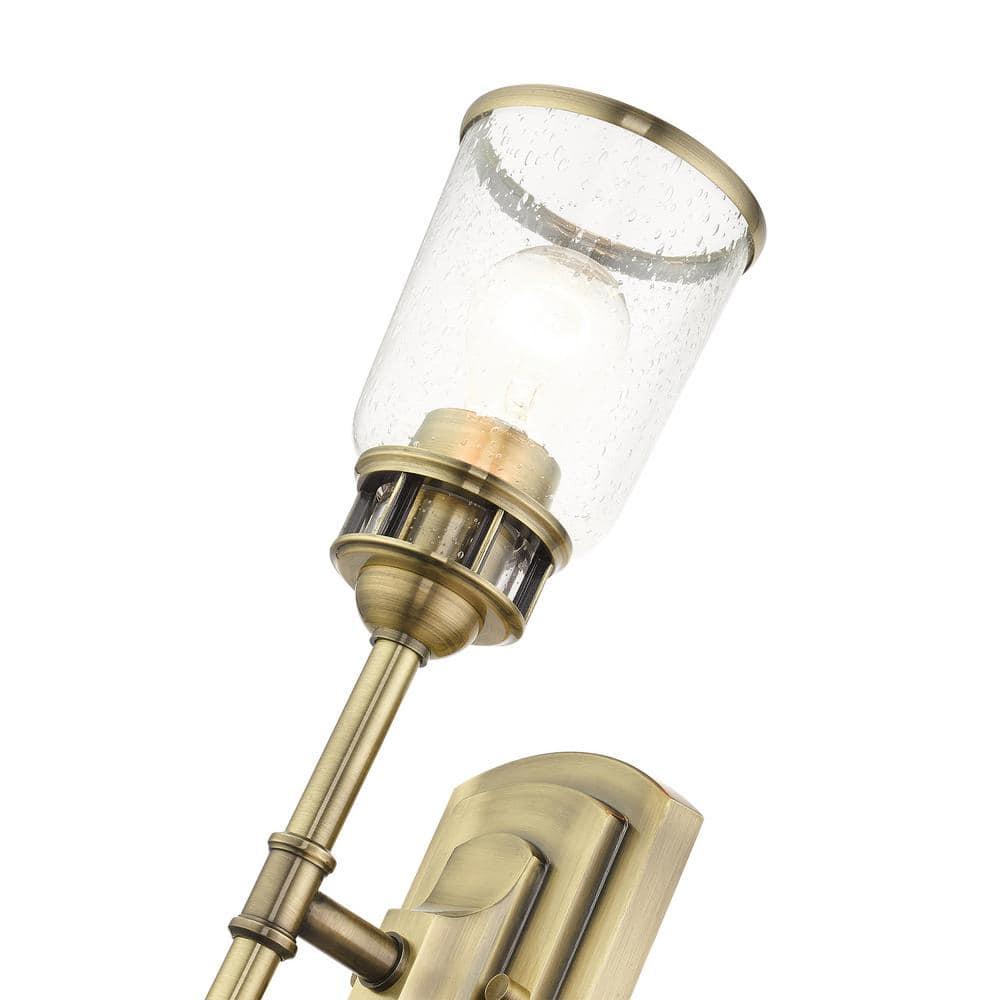Livex Lighting Lawrenceville 1 - Light Sconce in Antique Brass