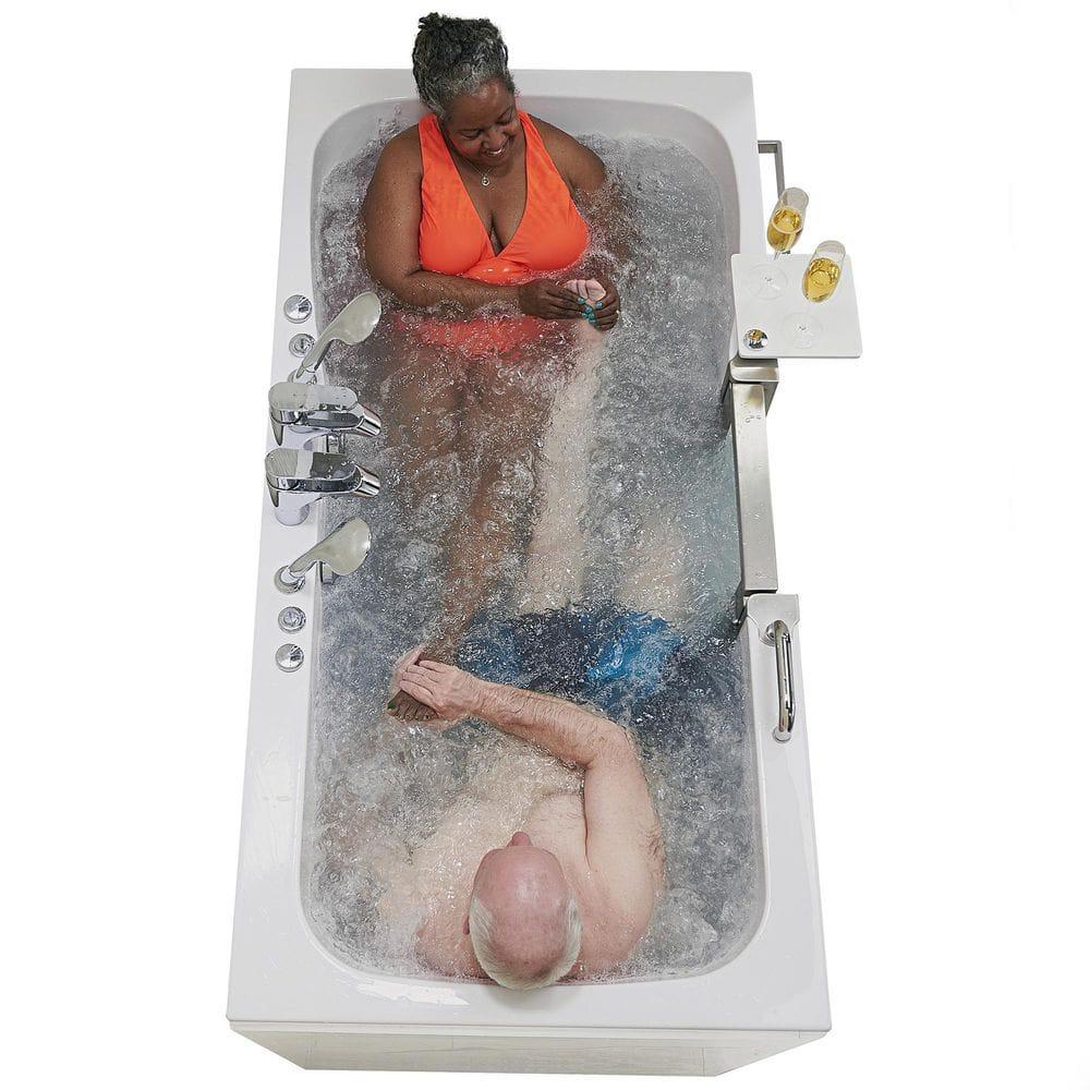 Ella Walk In Baths Escape 72'' x 36'' Walk-in Acrylic Bathtub with Faucet 93285-22Ph