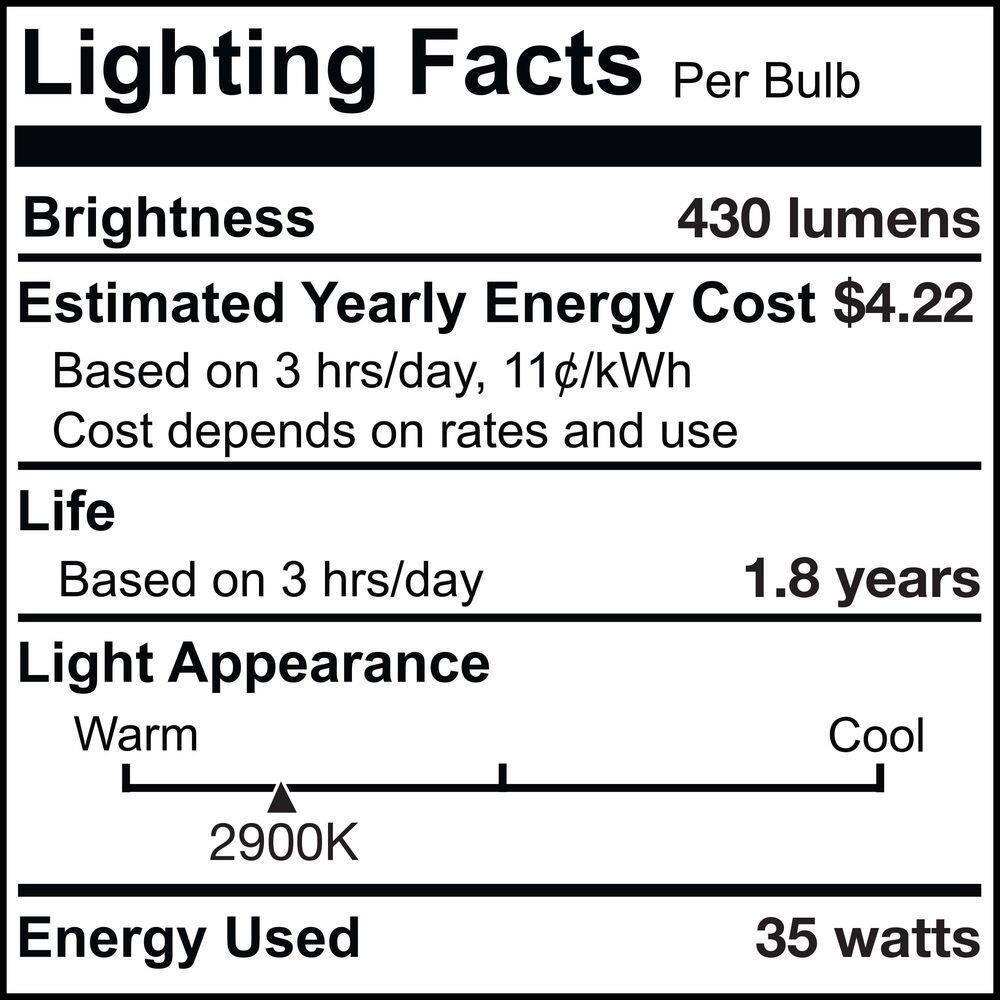 GU10/Bi-pin Dimmable 2900K Halogen Bulb