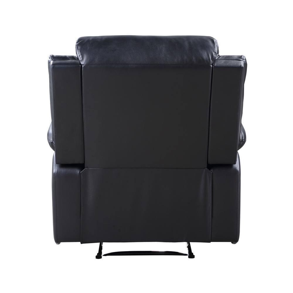 39" Eilbra PU Recliner Sofa Black- Acme Furniture