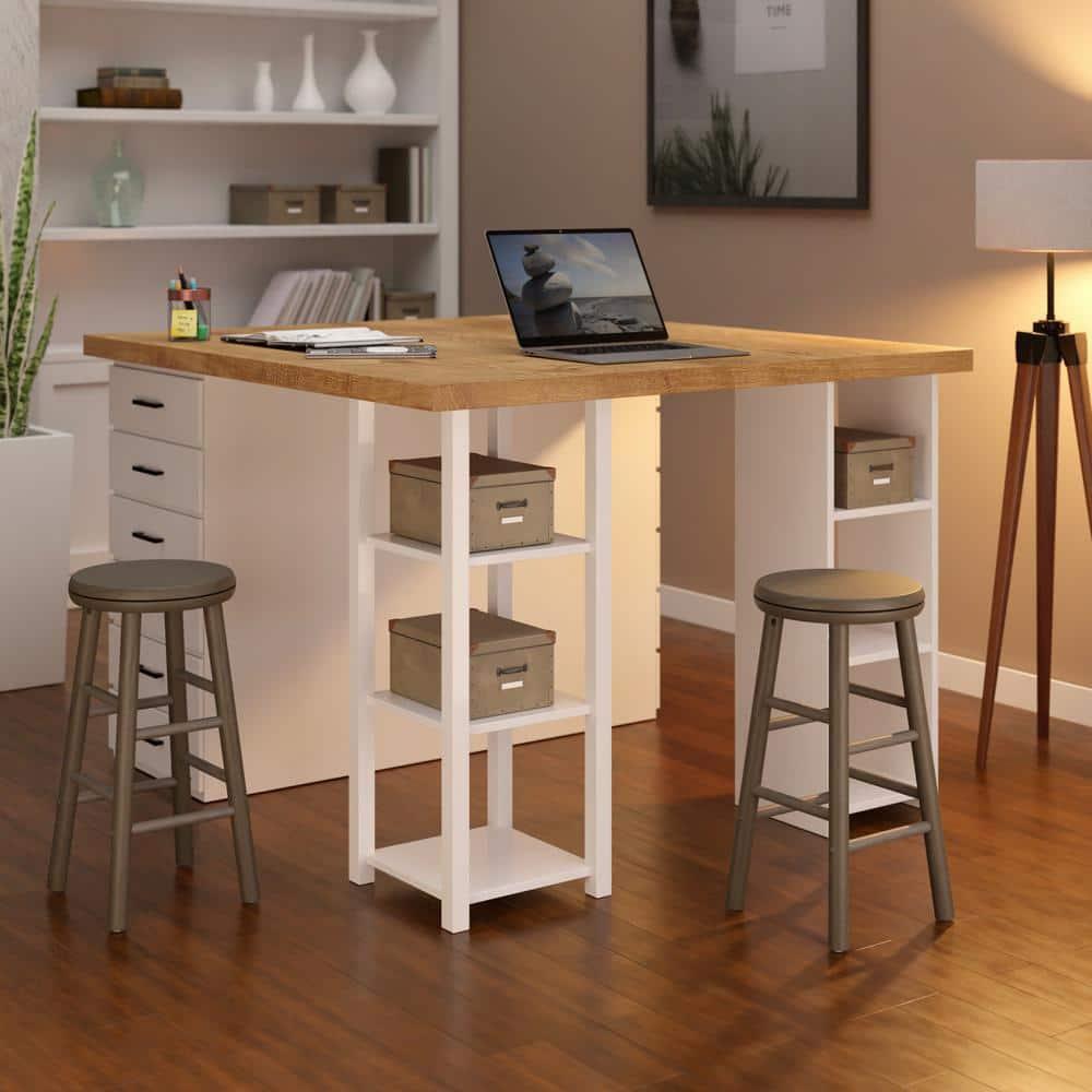 Winsome Swivel Solid Wood Counter Stool (Set of 2)