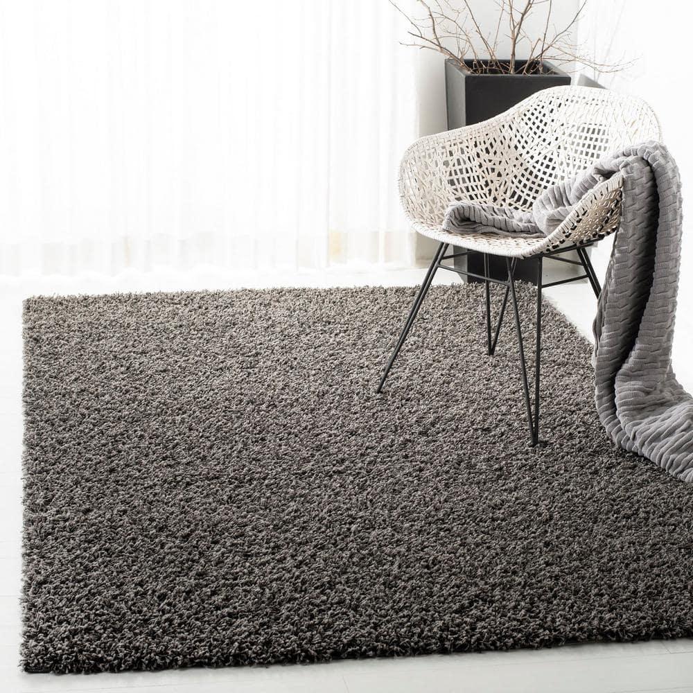 Athens Shag SGA119 Power Loomed Indoor Accent Rug - Dark Grey - 3'x5' - Safavieh
