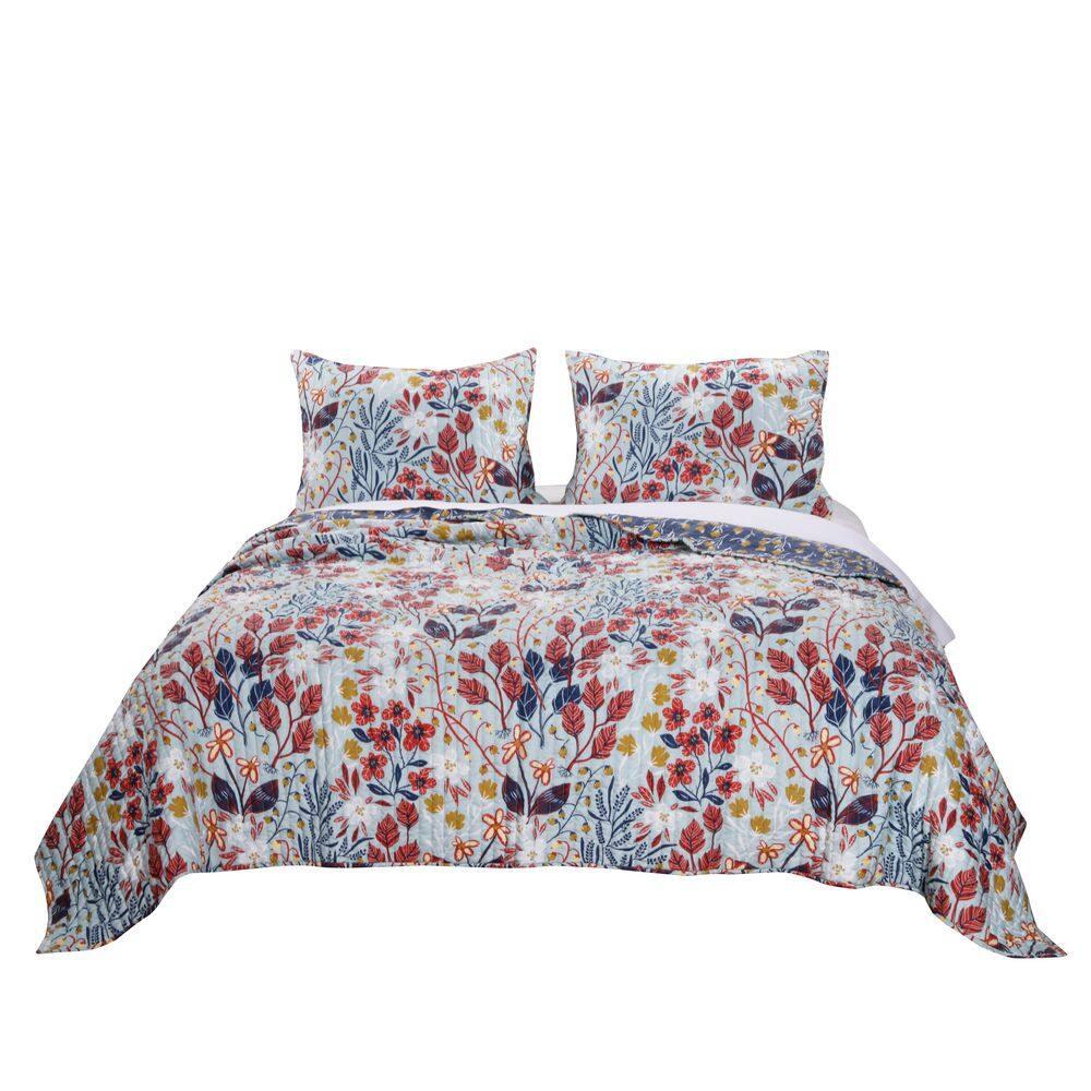 Barefoot Bungalow Koepp Perry Modern Bontanical Reversible Quilt Set