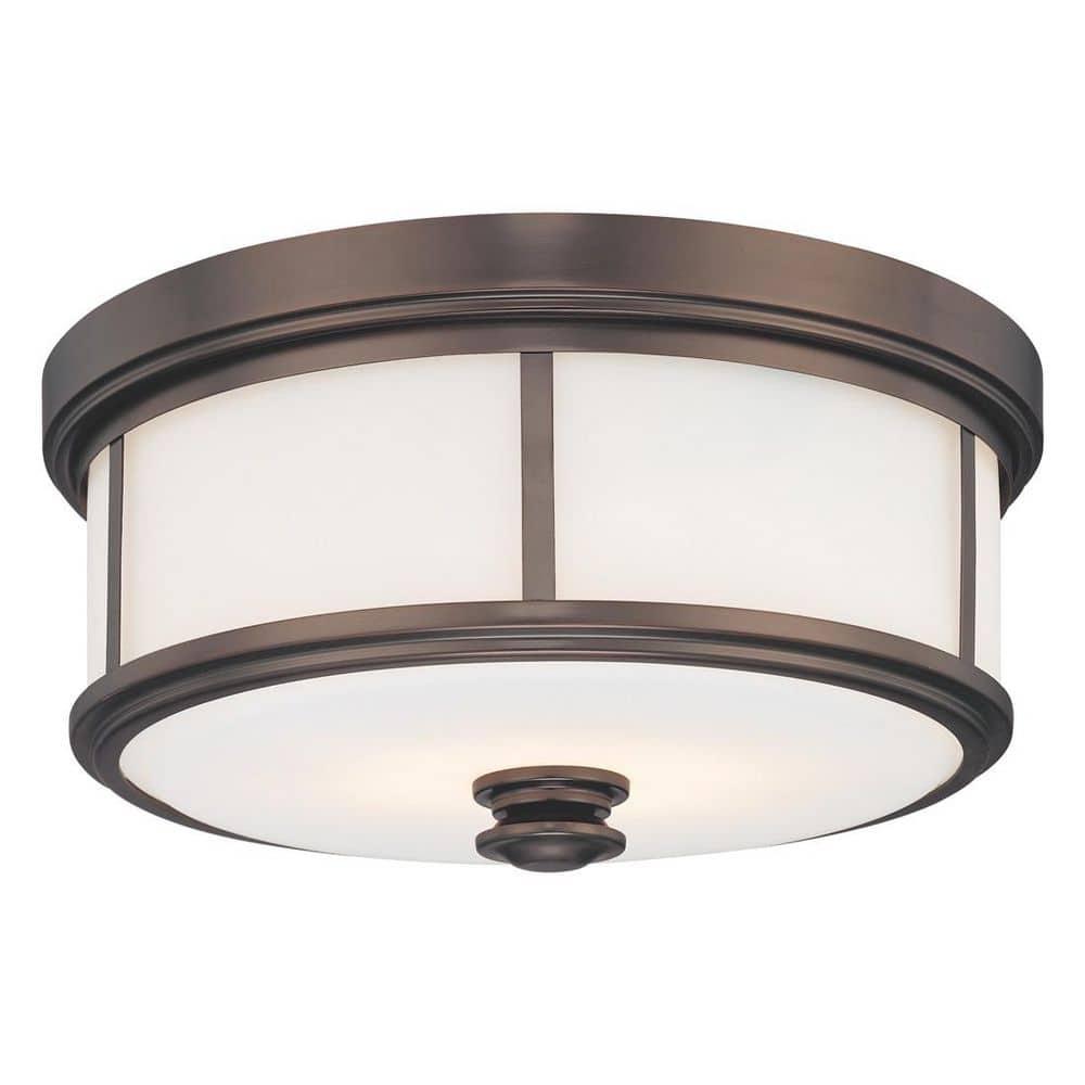 Harvard Court Glass Flush Mount