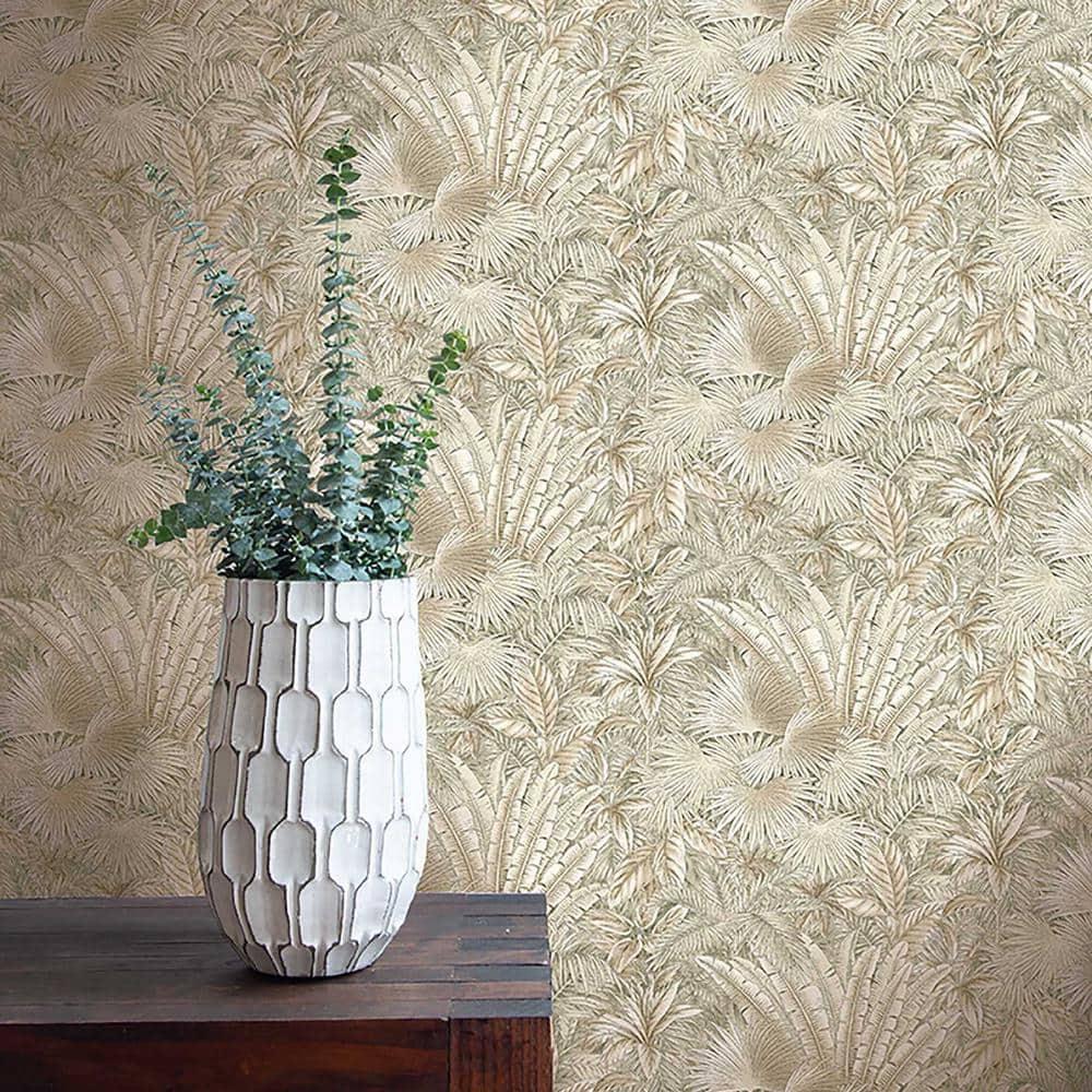Tommy Bahama Bahamian Breeze Palm 18' L x 20.5" W Peel & Stick Wallpaper Roll