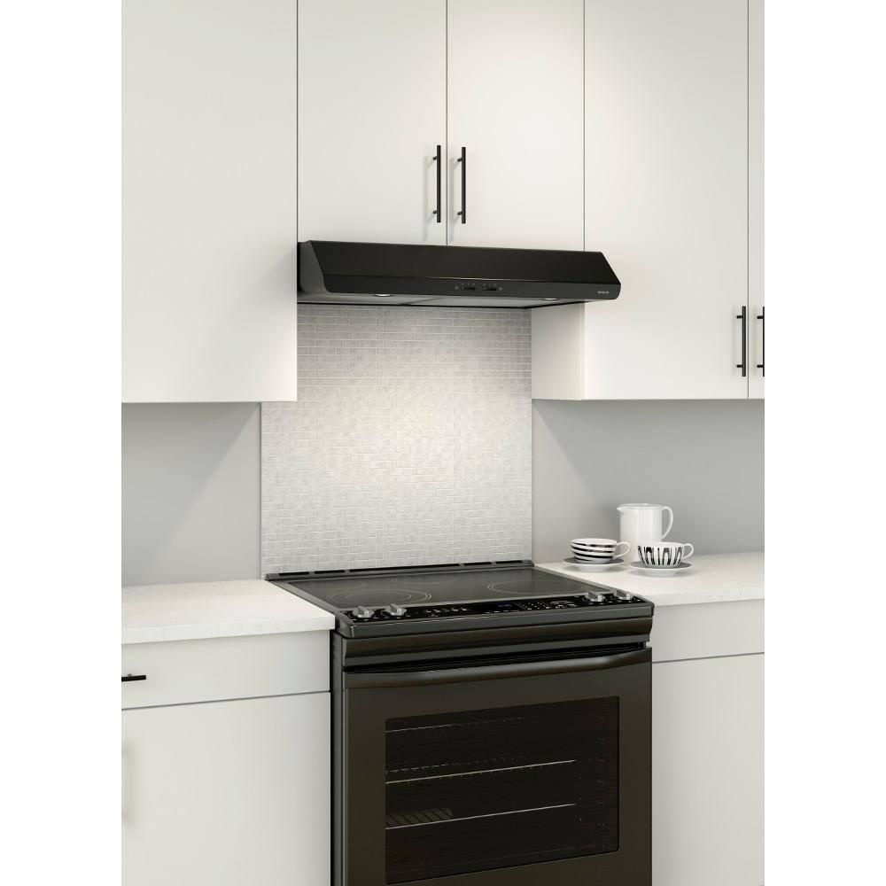 Broan NuTone Broan NuTone 30" Steel 250 CFM Convertible Under Cabinet Range Hood with Mesh Filter BKSH130BL