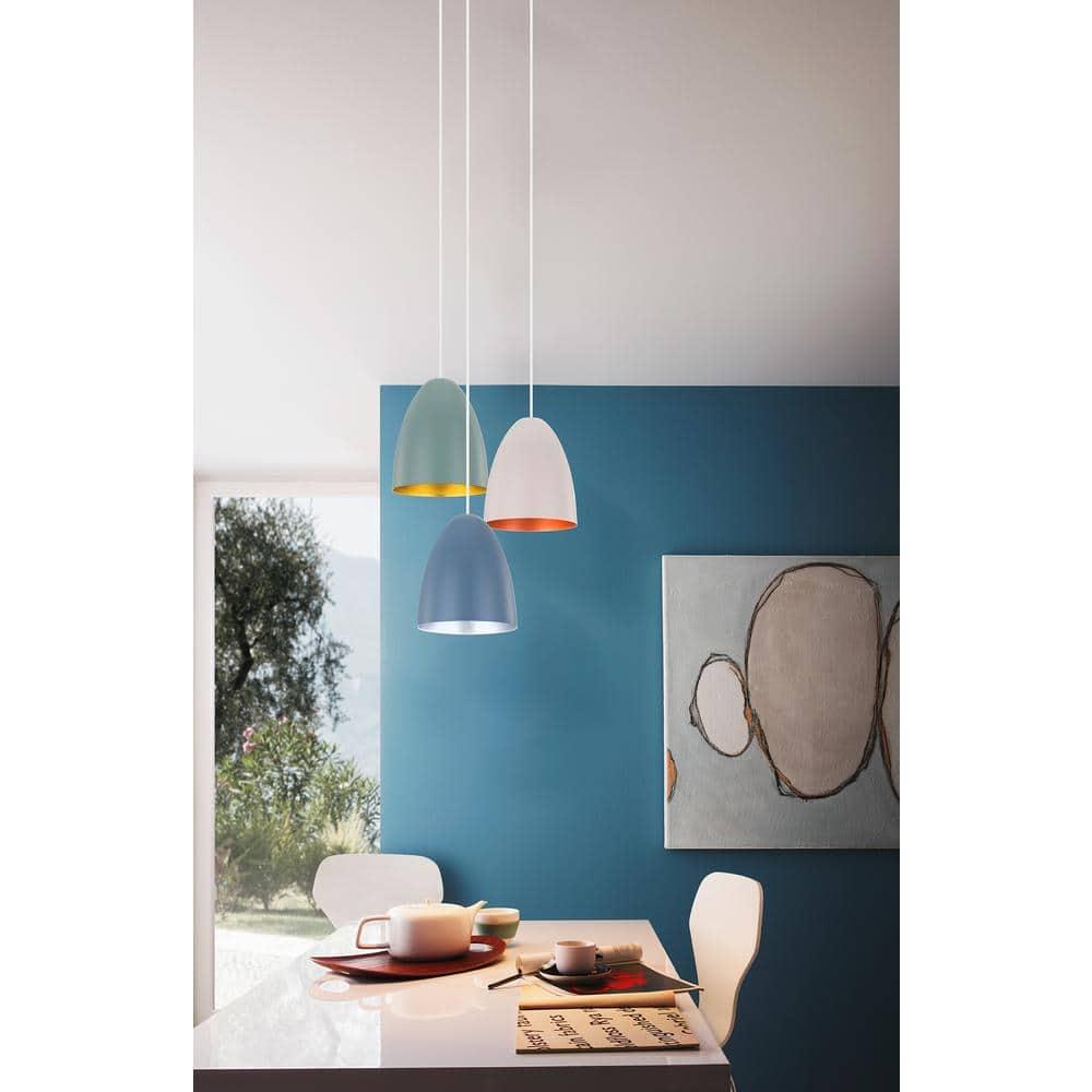Modern Gold Bowl Pendant Light with LED and Incandescent Options
