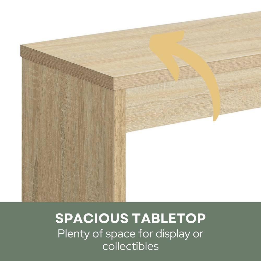 Convenience Concepts Northfield Hall Console in Weathered White Wood Finish