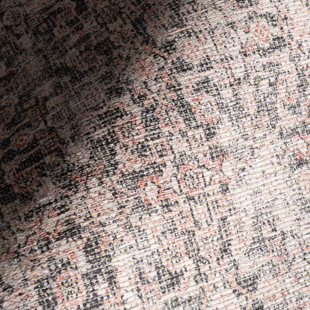 Nuloom Hillstone Collection Marlowe Traditional Vintage Medallion Area Rug, 6' 7" x 9', Light Rust