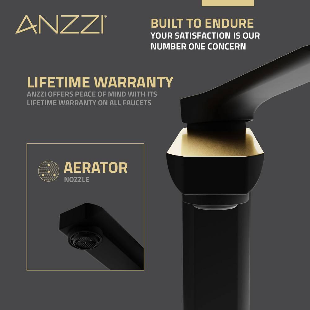 Single-Hole Single-handle Bathroom Faucet with Drain Assembly