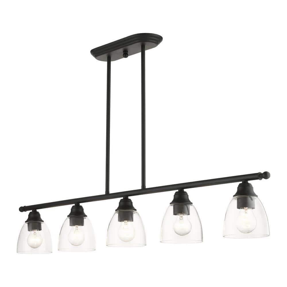 Livex Lighting Montgomery 5 - Light Chandelier in  Black