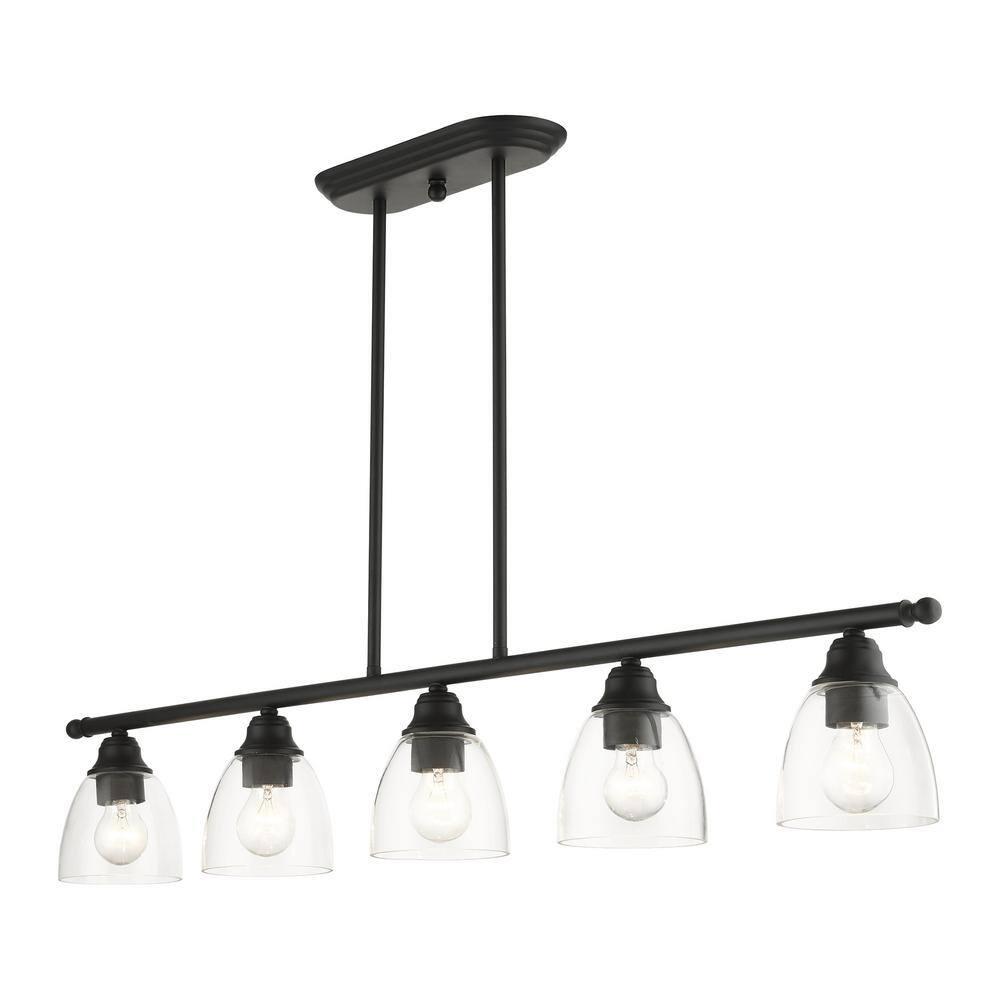 Livex Lighting Montgomery 5 - Light Chandelier in  Black