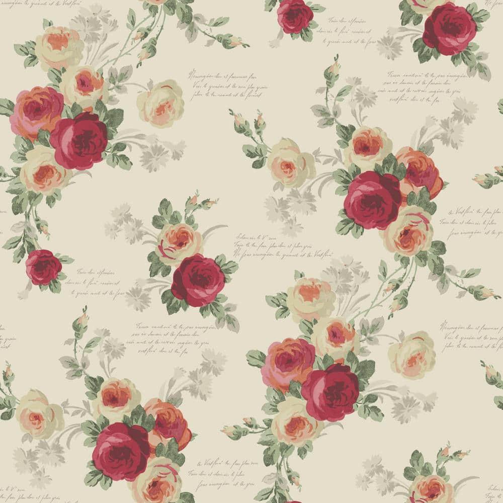 Magnolia Home Heirloom Rose Wallpaper