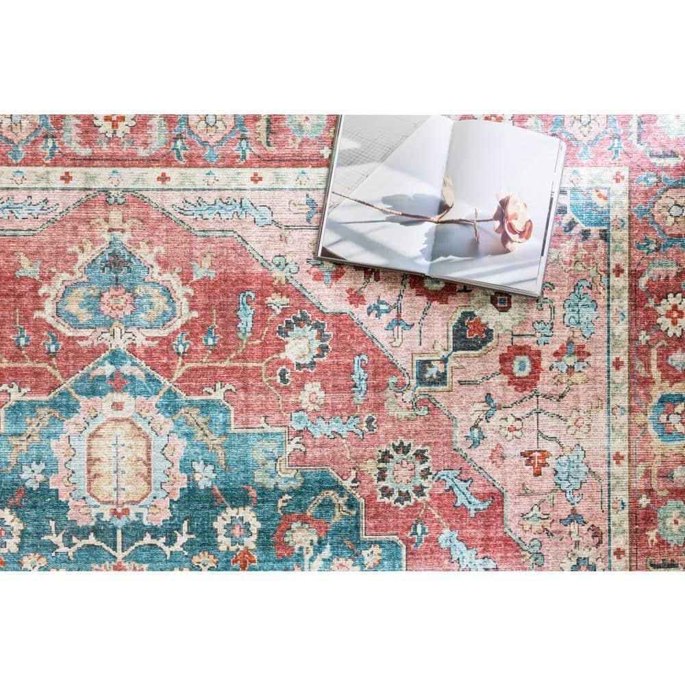 Loloi II Skye Oriental Brick / Ocean Area Rug