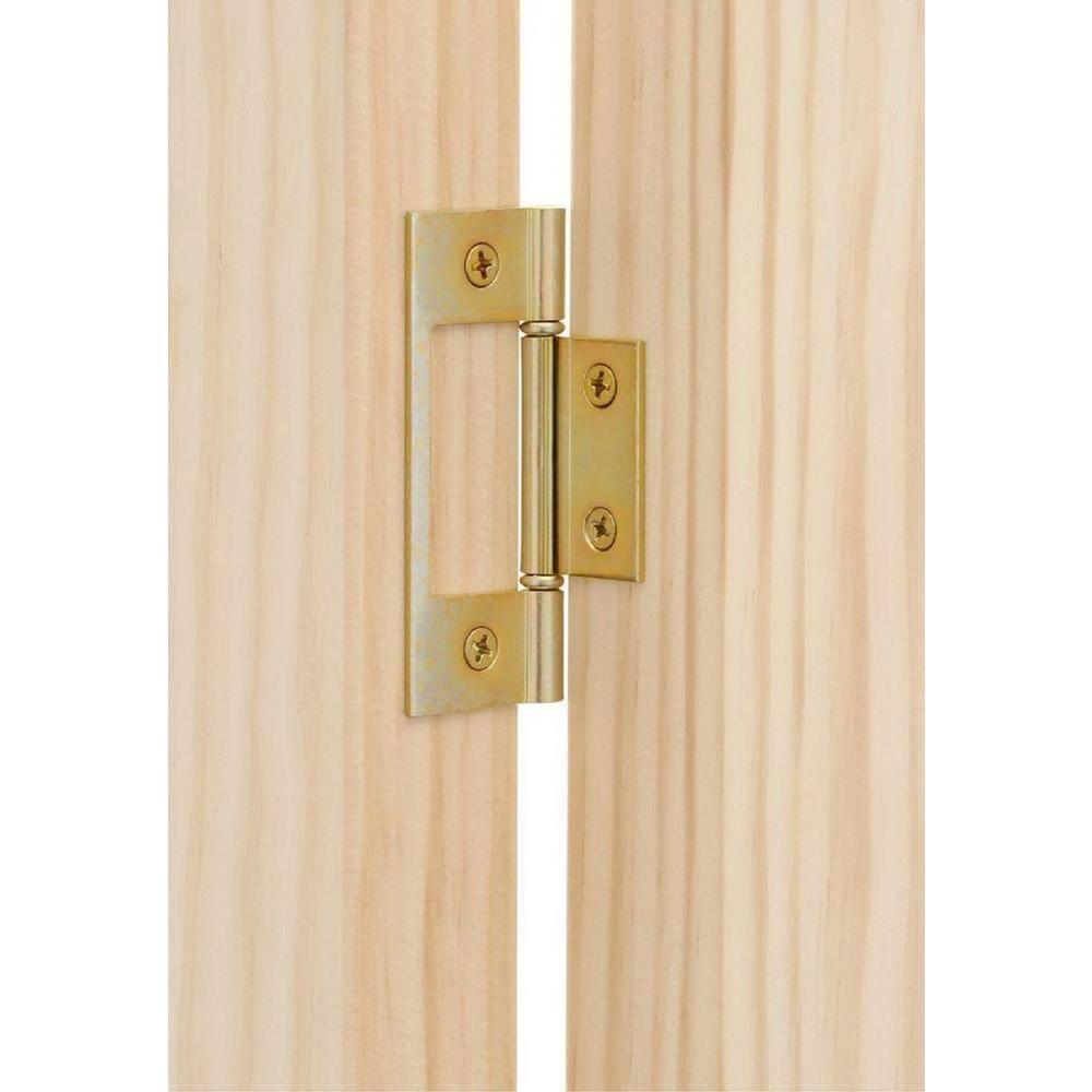 American Wood 837320 24 x 80 in. Full Glass Mission Bifold Door, Unfinished Pine