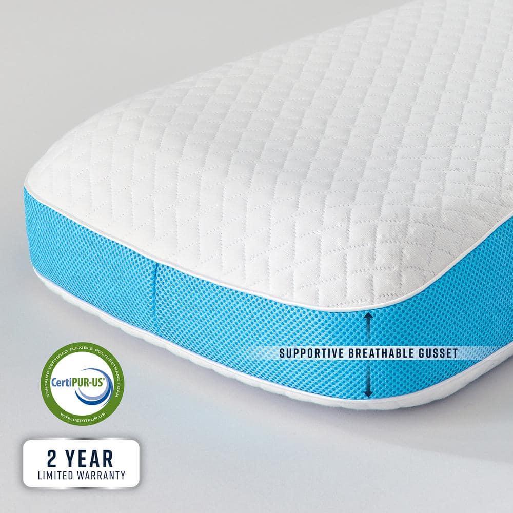 BodiPEDIC Side and Back Sleeper Gel-Infused Memory Foam Pillow