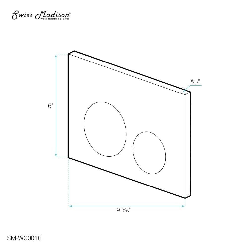 Wall Mount Actuator Push Button Plate