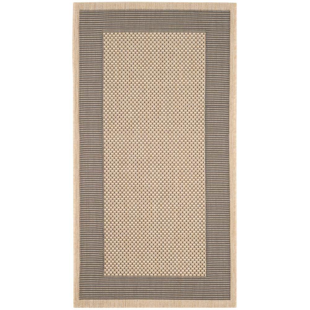 Courtyard CY7987 Power Loomed Indoor/Outdoor Accent Rug - Grey/Cream - 2'7"x5' - Safavieh.