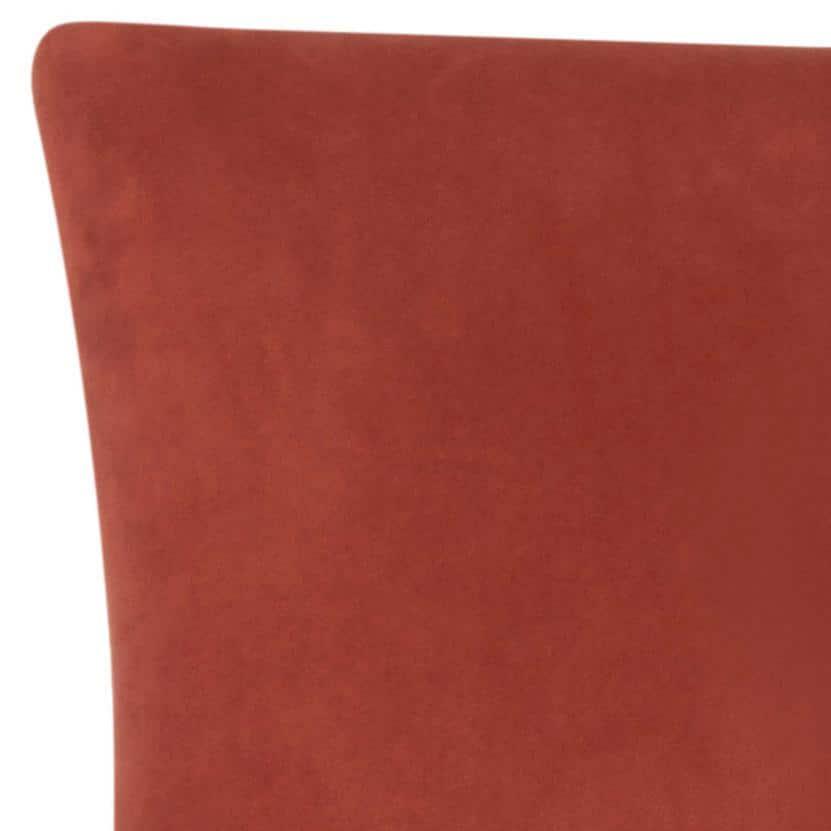 Lester 19''H Dining Chair (Set of 2) with Brass Nail Heads - Rust - Safavieh