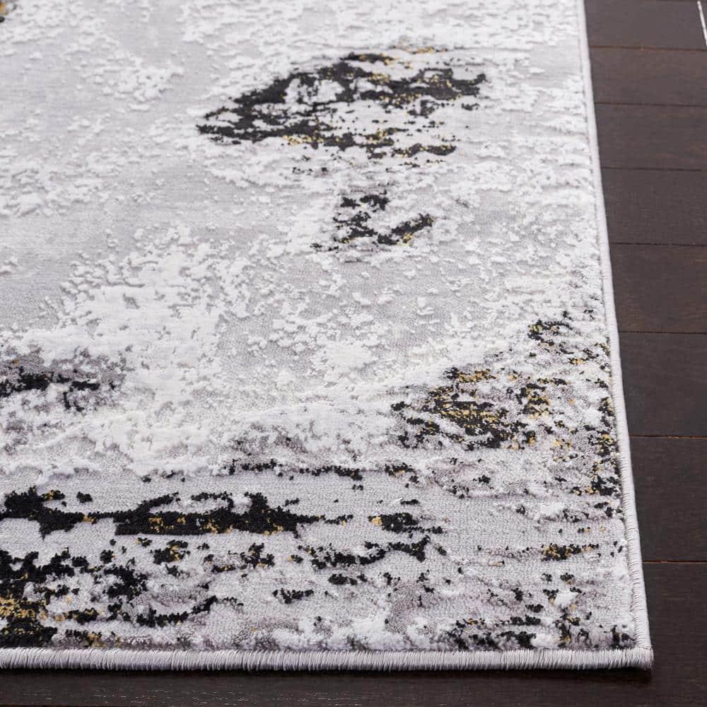 Willa Arlo™ Interiors Battaglia Gray/Gold/Black Area Rug