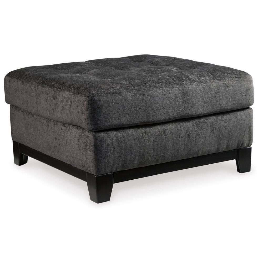 Signature Design by Ashley Reidshire Oversized Upholstered Accent Ottoman, Steel Gray