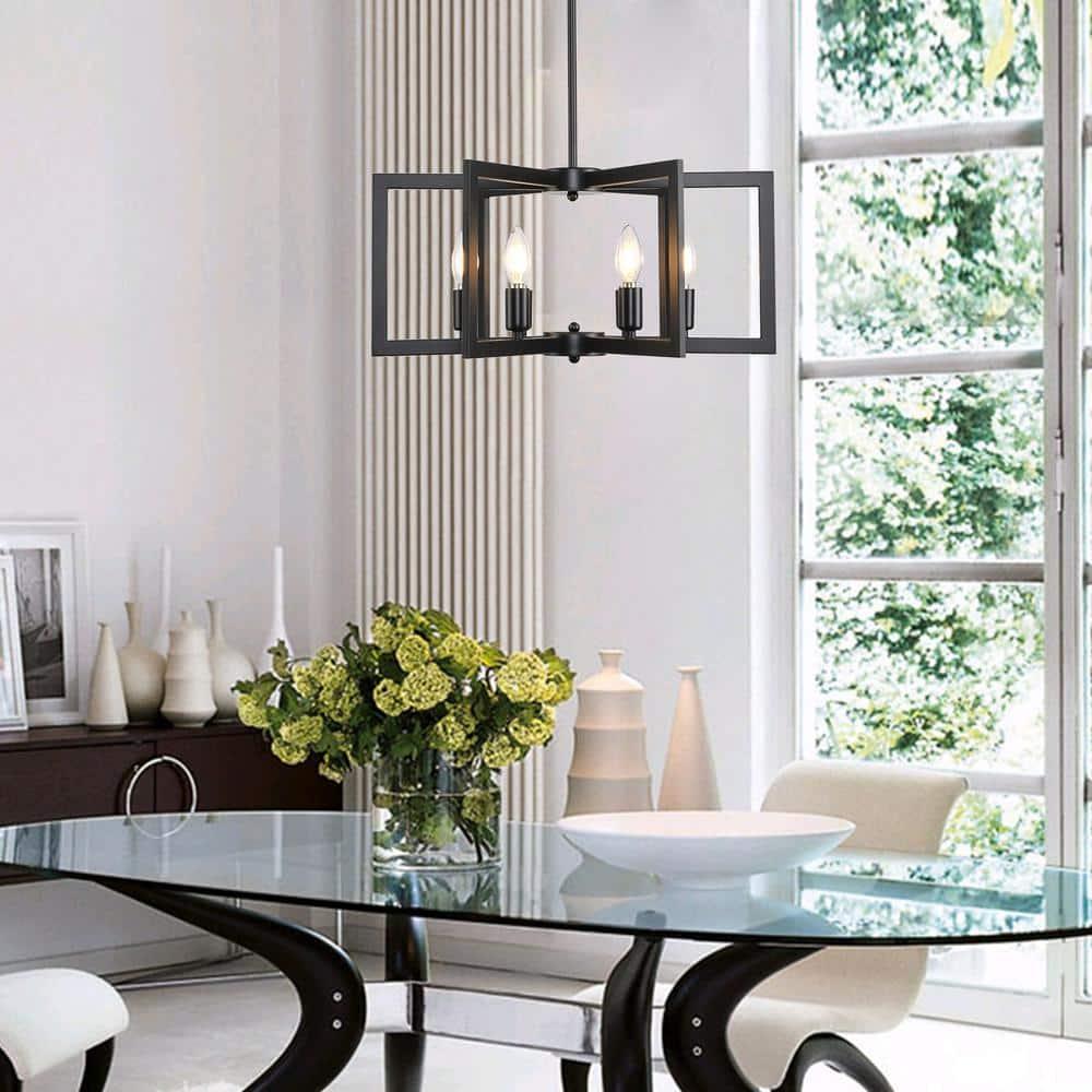 Farmhouse Black Large Chandelier Light Fixture for Dining Room,12 Light Round Matte Candle Modern Chandelier Pendant Light Fixture for Living Room Bedroom Kitchen Foyer Entryway.