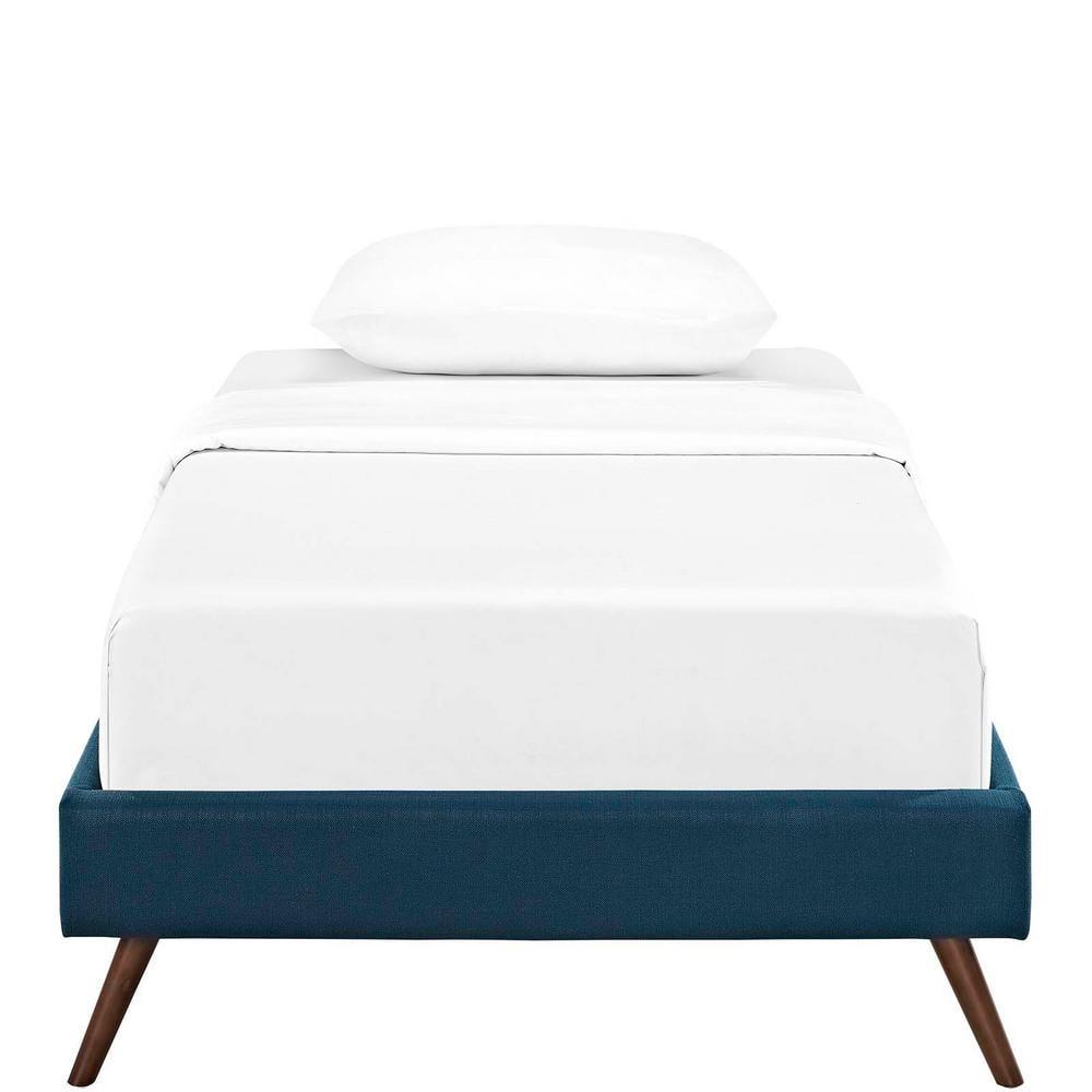 Modway Loryn Twin Fabric Bed Frame with Round Splayed Legs