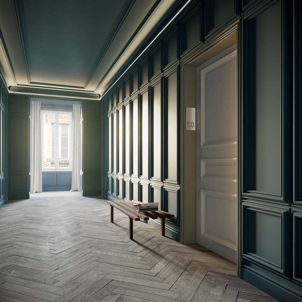 1-3/8 in D x 3-1/4 in W x 78-3/4 in L Primed White Plain Polyurethane Panel Moulding (Set of 3)
