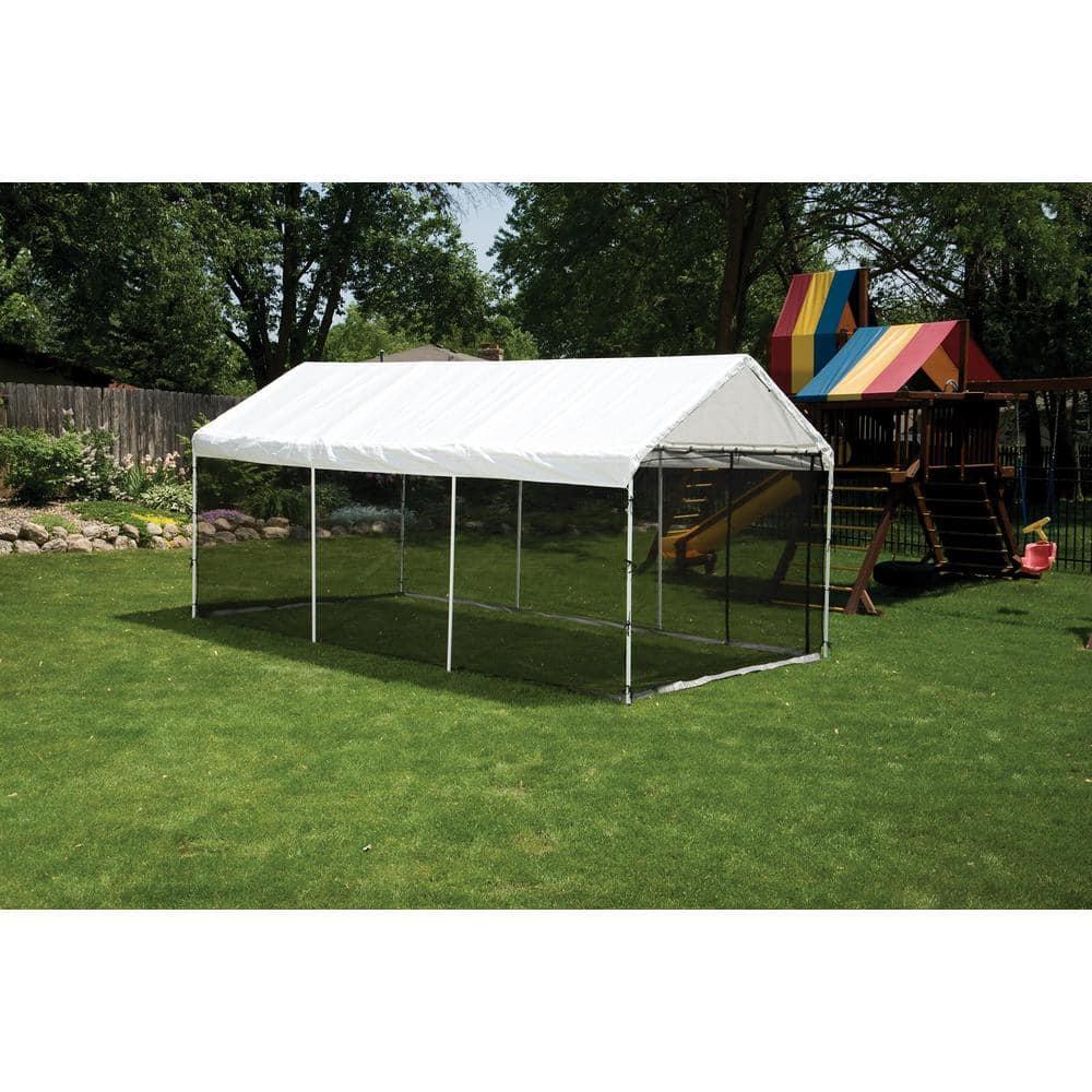 ShelterLogic MaxAP ShelterLogic Black Fabric Screen for Canopy