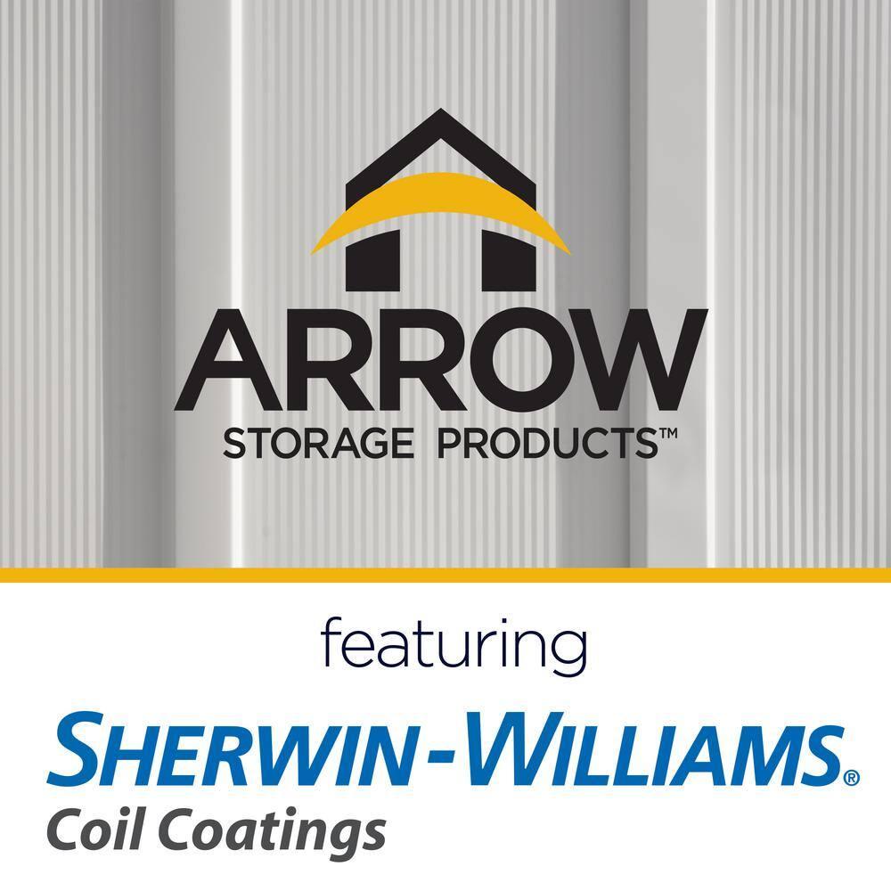 Arrow 6 ft. W x 5 ft. D Galvanized Steel Storage Shed
