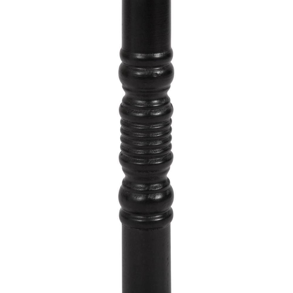 Kate and Laurel Bellport Pedestal End Table, 10x10x22, Black