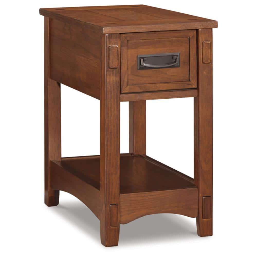Signature Design by Ashley Contemporary Breegin Chairside End Table Brown