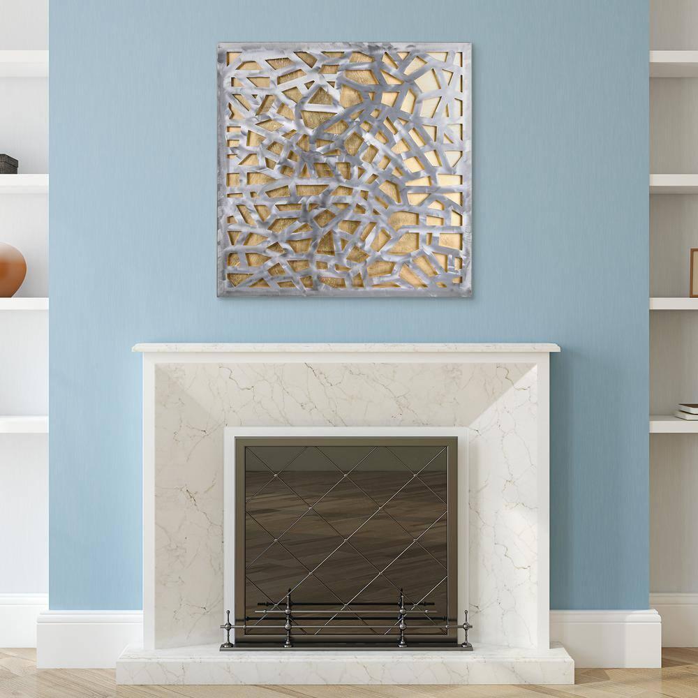 CG INTERNATIONAL TRADING Modern Abstract Wall Decor on Metal