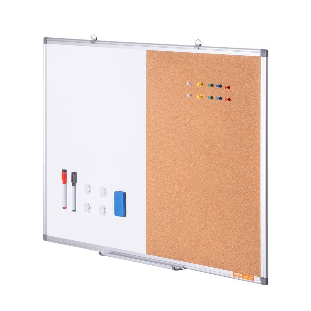 VEVOR Whiteboard & Cork Board Combo with Aluminum | Wayfair