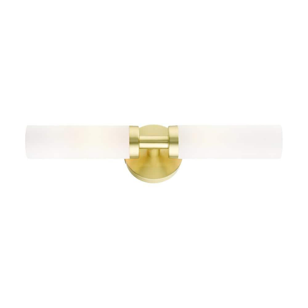 Livex Lighting Aero 2 - Light Vanity in  Satin Brass