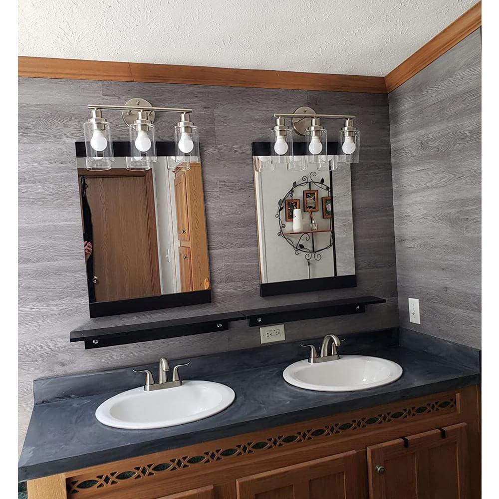 Art3d Peel and Stick Floor Tile Vinyl Wood Plank 36-Pack 54 Sq.Ft, Light Grey, Rigid Surface Hard Core Easy DIY Self-Adhesive Flooring