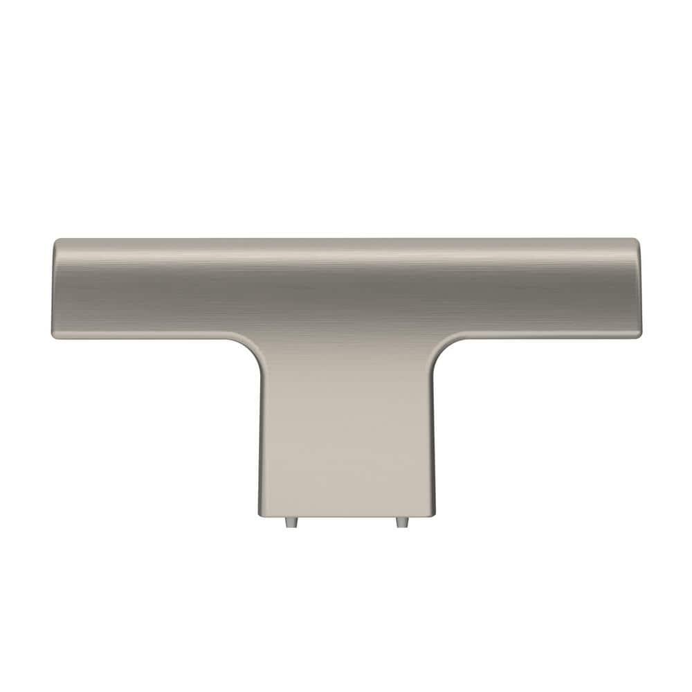 Amerock Riva 2-1/2 inch (64mm) Length Satin Nickel Cabinet Knob