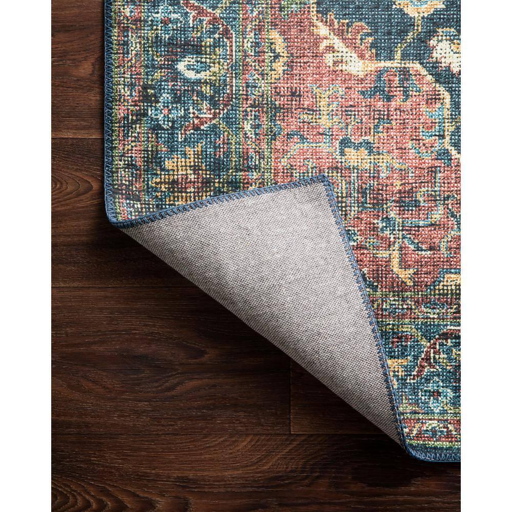 Loloi II Skye Collection SKY-08 Denim/Brick 2'-0" x 5'-0" Accent Rug
