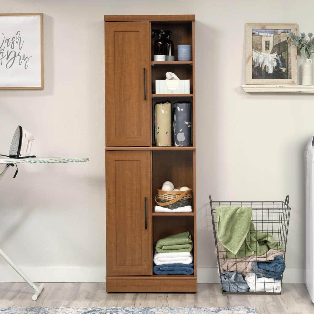Sauder Homeplus 2 Door Storage Cabinet Sienna Oak