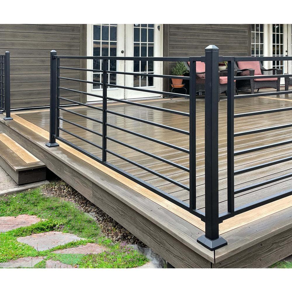 Fe26 39.5 in. H x 2 in. W Steel Railin.g Lin.e Post