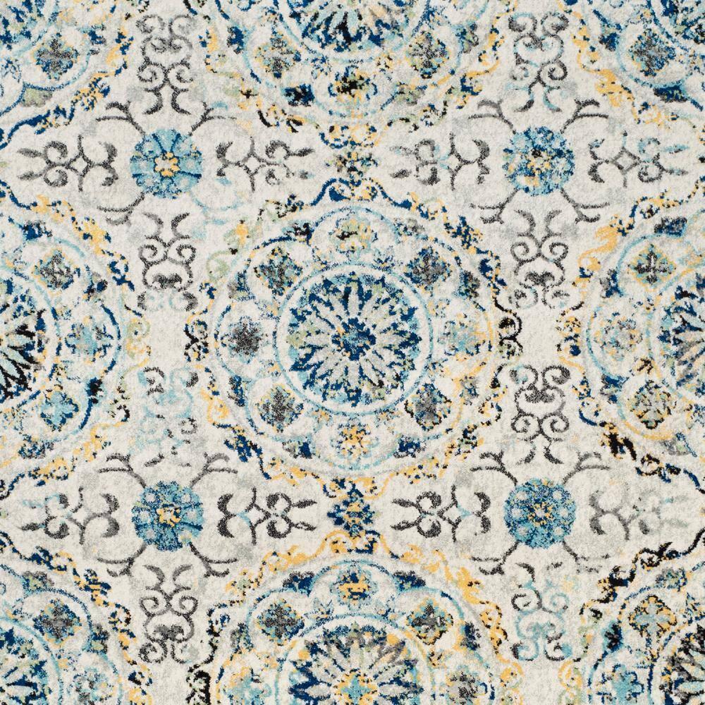 Evoke EVK252 Power Loomed Area Rug - Ivory/Blue - 8'x10' - Safavieh.