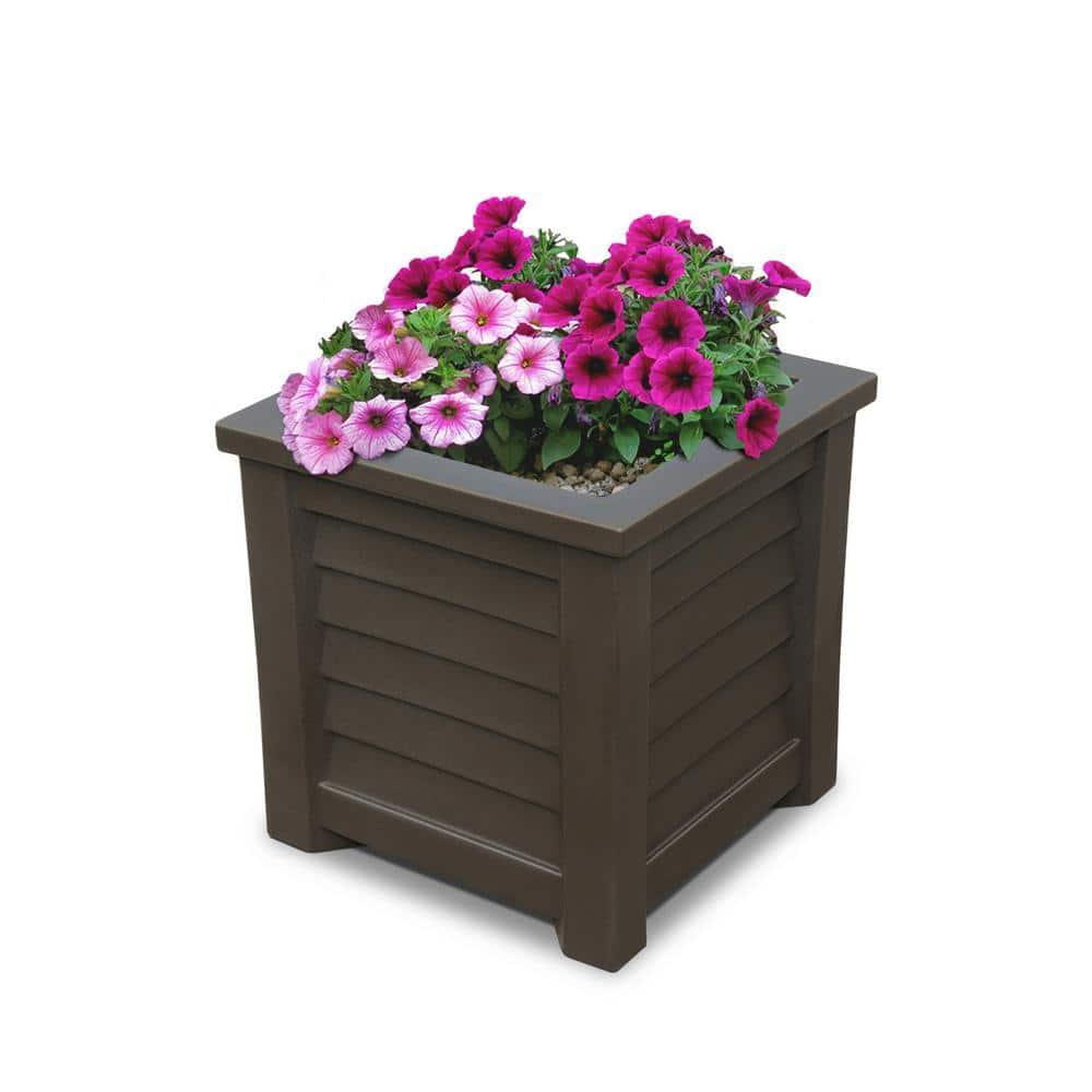 Mayne Inc. Lakeland Square Resin Planter with Water Reservoir