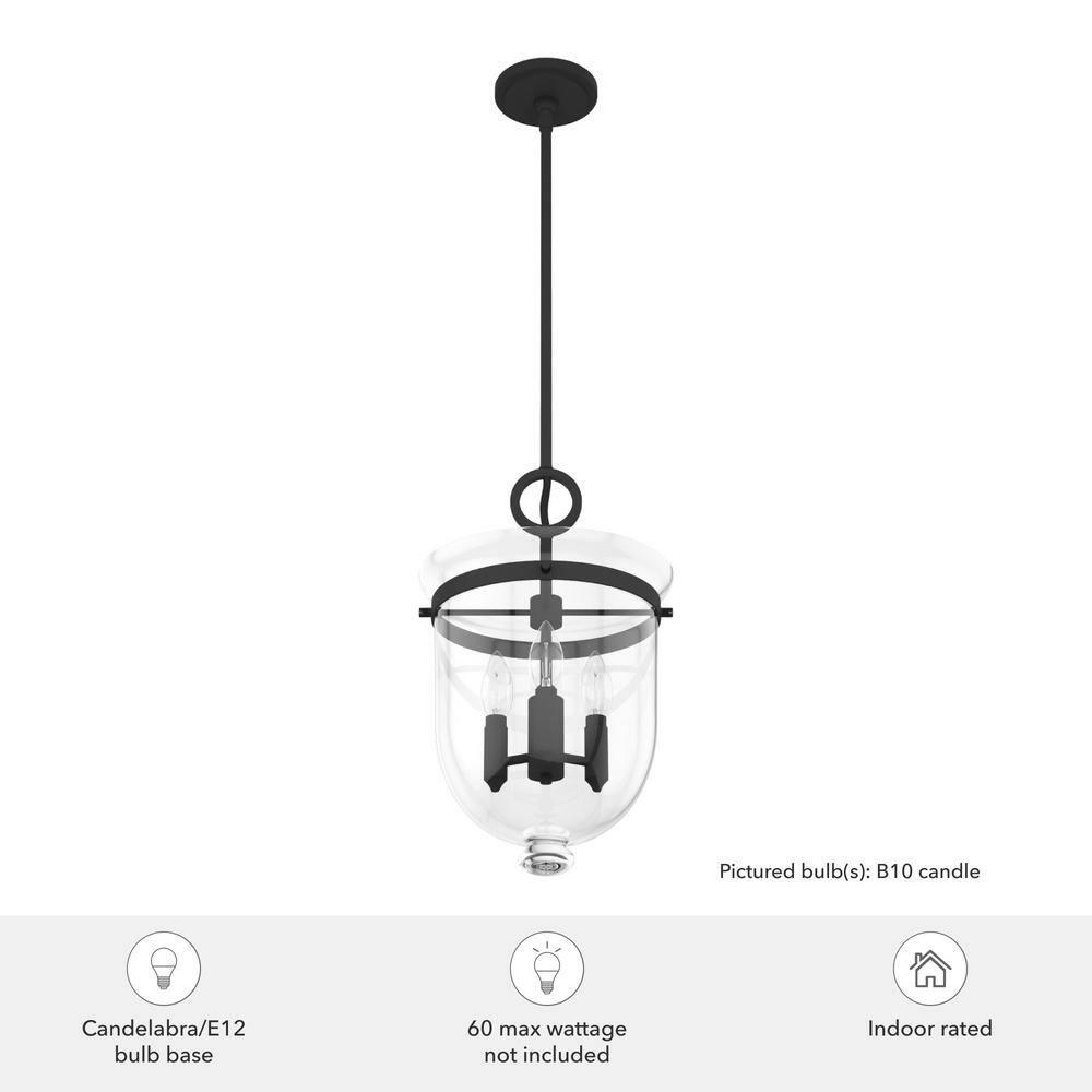 Hunter Fan Belltown 3 Light Urn Pendant